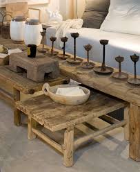 Gamme de tables basses tous styles (scandinave, industriel). Table Basse Ancienne En Orme Brut Little Odessa For Me Lab