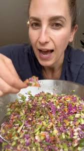 #stitch with @Baked by Melissa #goddesssalad #greensalad #fiber