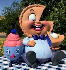 Rectangular stickers printed on durable white or clear 4 ml vinylchoose from… its showtime! Mister Self Indulgence Blueberry Flavor Lil Scoopy Watermelon Edition By Nouar X Martian Toys For July 4th Online Release