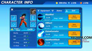 Apk mod info name of game: Saiyan Dragon Goku Fighter Z V1 4 0 Mod Coins Gems Ruby Cho Android