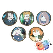 Little Witch Academia Anime Badge Kagari Atsuko Akko Lotte Sucy Diana Shiny  Chariot Metal Badge Brooch Pins - AliExpress