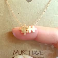Get it as soon as tue, feb 23. Boutique Jewelry Dainty Rose Gold Puzzle Charm Necklace Poshmark