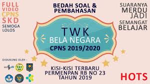 Soal Hots Twk Cpns Resmi Dari Kisi Kisi Permenpanrb Lengkap Soal Dan Jawaban Youtube