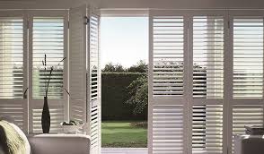 Window blinds and shades are a stylish and functional addition to any home. Consider Bypass Shutters An Ideal Choice For Patio Or Closet Doors Since The Panels Slide O Interior Shutters Interior Window Shutters Window Shutters Indoor