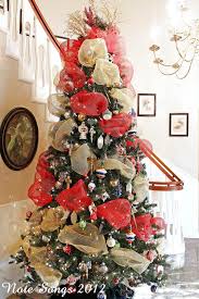 Note Songs My Christmas Tree Ribbon On Christmas Tree Mesh Christmas Tree Xmas Decorations