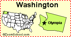 Celebrate the natural beauty of our state with this watercolor illustration. Washington Facts Map And State Symbols Enchantedlearning Com