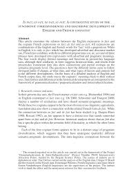Rencontre lille, nord, nord pas de calais, france. Pdf In Fact En Fait De Fait Au Fait A Contrastive Study Of The Synchronic Correspondences And Diachronic Development Of English And French Cognates