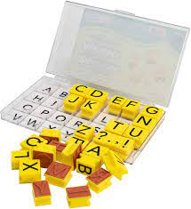 Lychee life 1 set detachable english alphabet letter stamp plastic rubber stamps scrapbooking set for marking · 1.due to the light and screen difference, the . Buy Educational Insights Jumbo Alphabet Rubber Stamps Uppercase 1 Set Of 26 Jumbo Letters And 4 Punctuation Marks Perfect For Homeschool Classroom Ages 4 Online In Germany B0006i6cqc
