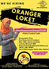 Sebagai bumn, berapa gaji karyawan di pos indonesia? Lowongan Kerja Kurir Oranger Loket Kantor Pos Rembang Lowongan Rembang