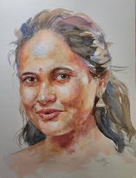 I painted these in yet another online workshop with Pam Wenger . She is an  amazing teacher. The last day we worked from our own references. Not  finished yet.