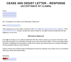 This type of letter can be written to reply to a personal letter, for example, a congratulatory note from friends, or information about some unhappy. Free Cease And Desist Response Letters Templates And Samples Word Pdf Eforms