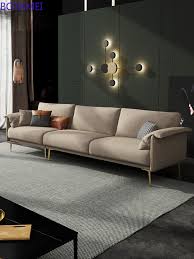 Foshan shunde longjiang nenghao furniture factory. Canape En Tissu Italien Simple Ensemble De Trois Pieces Pour Petit Appartement Salon Luxe Leger