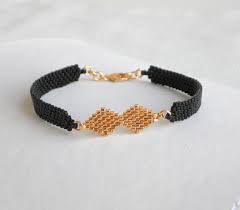 Black And Gold Jewelry Black And Gold Jewelry Beads Delicate Beaded Bracelet Etsy Beaded Bracelets Gold Bead Bracelets Beaded Jewelry