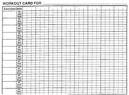 Excel Workout Log P70 Weight Training Printouts Weight