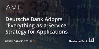 Today we are present in 14 markets in the region. Deutsche Bank Uses Avi Networks For Everything As A Service Strategy