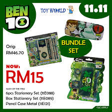 Terengganu jalan putra a/2,taman bandar putra no 17,ground floor & first floor. Ben 10 Stationery Bundle Set Toy World Malaysia