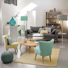 Canape Convertible 3 Places En Tissu Gris Clair Duke Maisons Du Monde Home Living Room Small Living Rooms Small Living Room