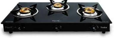 This is a 2 burner gas stove from pigeon with a beautiful black glass top. Buy Pigeon Troika 3 Burner Black Gas Stove Online At Best Price On Moglix