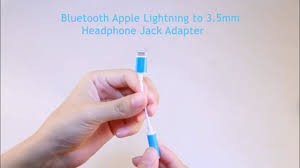 Bluetooth Apple Lightning To 3 5mm Headphone Jack Adapter Youtube