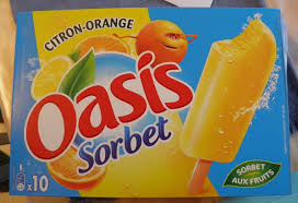 Oasis Sorbet Orange Citron 500 Ml 400 G