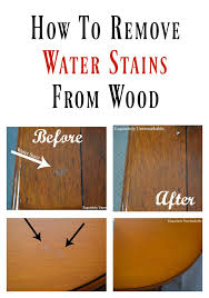 Iron water stains out of wood tables. How To Remove Water Stains From Wood Exquisitely Unremarkable