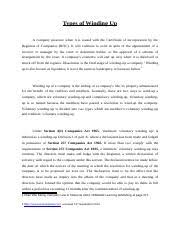 Winding up of companies pdf free download. Process Of Winding Up Institut Sinaran Law 332 Malaysian Company Laws Assignment What Are The Grounds Of A Compulsory Winding Up Group Members Amanda Course Hero
