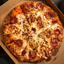 Pepperoni And Extra Cheese Pizza From Domino S Pizza Dough Pizza Cooking