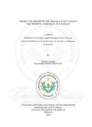 To derived forms of acknowledge. Theme And Rheme Of The Malay Pantun Used In Wedding Ceremony In Langkat