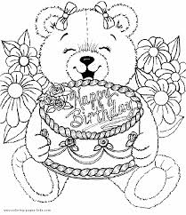 Free Coloring Pages For Adults Birthday Coloring Pages For Kids Birthday Coloring P Happy Birthday Coloring Pages Birthday Coloring Pages Bear Coloring Pages