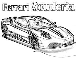 Make this ferrari car printable coloring page the best! Ferrari Cars Scuderia Coloring Pages Kids Play Color