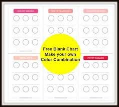 Printable Chart Stampinupcolor And Labels Pink Color