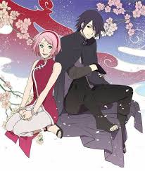 Sasuke And Sakura Uchiha Wallpaper Cute Beautiful Couple Love Family Animasi Seni Gelap Karya Seni Fantasi