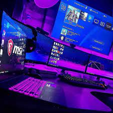 Repost Sidtechnology Specs Last Pic A Room With Everything A Gamer Needs Three Monitors For Gaming Room Setup Video Game Room Design Video Game Rooms