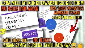 Check spelling or type a new query. Auto Nilai 100 Cara Terbaru Melihat Dan Mengetahui Kunci Jawaban Di Google Form Ujian Santai Youtube