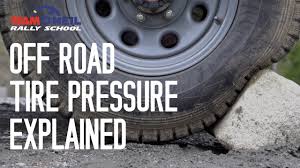 off road tire pressure explained