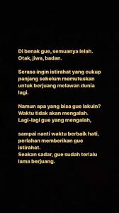 Pin Oleh Amik Narmi Di Quotes Indonesia Kata Kata Indah Kata Kata Motivasi Kutipan Motivasi