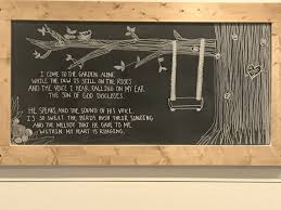 The Ringing Of Your Laughter It Sounds Like A Melody Chalkboard Art Modern Farmhouse Diy Chalkboard Spring Hymn Spring Chalkboard Spring Chalkboard Art Chalkboard Art
