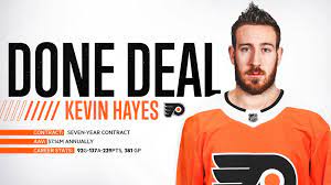 Subscribe to stathead , the set of tools used by the pros, to unearth this and other interesting factoids. Flyers Sign Kevin Hayes To Seven Year Contract