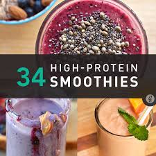 21 High Protein Smoothies For Breakfast Post Workout And More High Protein Smoothies High Protein Smoothie Recipes Protein Smoothie Recipes