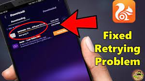 Goto the download folder and rename the older 2 files(download file and.temp file) with the names of the newer ones. Uc Browser Retrying Problem Fix This Solve 2021