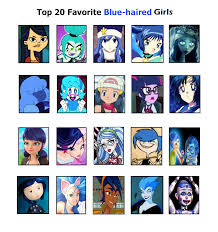 Go to the who's this character board for help identifying characters and images. Top 20 Favorite Blue Haired Gals By Purfectprincessgirl On Deviantart