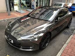 Black Chrome Tesla Model S By Impressive Wrap Tesla Model S Tesla Car Tesla