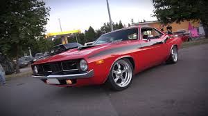 Barracuda ⭐ , russia, kaliningrad, zheleznodorozhnaya street, 41: 550hp Supercharged Plymouth Barracuda Amazing V8 Sound Youtube