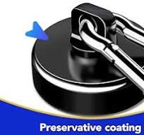 LOVIMAG Black Magnetic Hooks Heavy Duty, 100Lbs Strong Neodymium Magnet  Hooks With Epoxy Coating