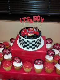 Race Car Baby Shower Automobile Baby Shower Boy Baby Shower Themes Baby Shower