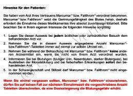 Infos zu gerinnungshemmer marcumar herzstiftung : Falithrom Behandlungsausweis Marcumar Falithrom Marcumar Ausweis Format A7 Quer Shv Verlag Webshop Formularzeit Fur Behorden Und Wirtschaft