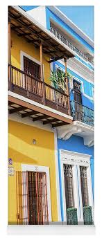 Find and compare yoga retreats in san juan on the largest yoga retreat site. Old San Juan Houses In Historic Street In Puerto Rico Yoga Mat For Sale By Jasmin Burton