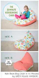 Find out more about bean bag chair patterns, in this post. Quick Diy Kids Bean Bag Chair Free Sewing Pattern Tutorial Fabric Art Diy