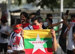 Die 1928 neu gebildete republik china wählte eine flagge mit blauem himmel, weißer sonne und roter erde. Militarputsch In Myanmar Endgultiges Aus Fur Die Pressefreiheit Europaisches Journalismus Observatorium Ejo
