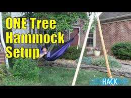 For this method, you'll pitch your hammock like you would if you had a tarp. Video Hammock Hang
